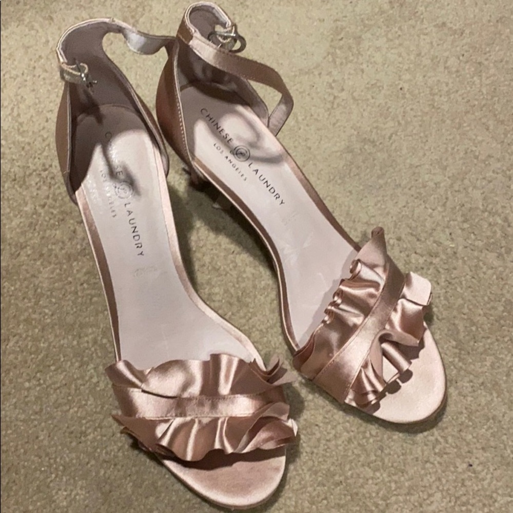 Chinese Laundry Rose Gold low heel -